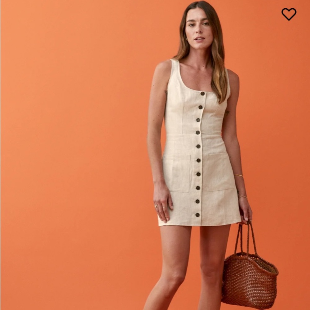 Reformation Jill Linen Dress